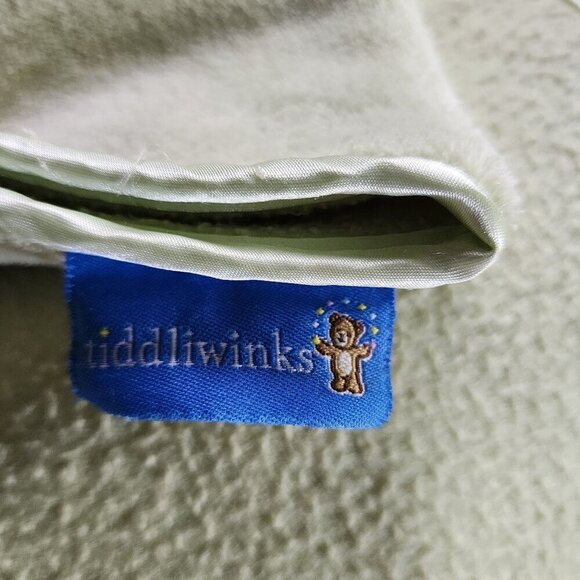Target Tiddliwinks Baby Blanket Could I Be Any Cuter Green Plush Satin trim - Picture 5 of 6
